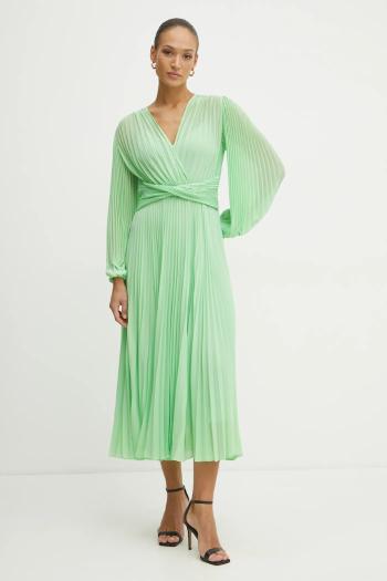 Šaty Twinset zelená farba, maxi, áčkový strih, 251TP2330