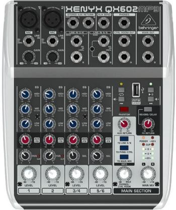 Behringer Xenyx QX602MP3 Analogový mixpult