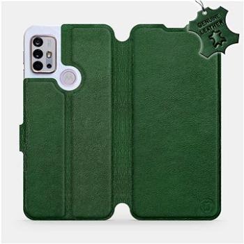 Kožené flip pouzdro na mobil Motorola Moto G10 - Zelené -  Green Leather (5903516683888)