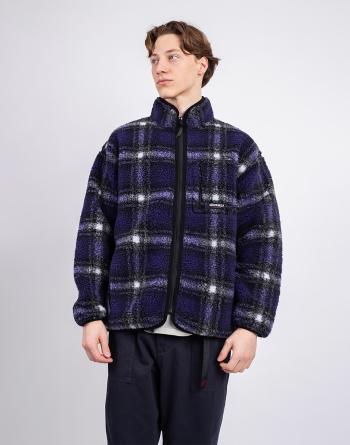 Gramicci Shadow Plaid Sherpa Jacket PURPLE SHADOW PLAID L