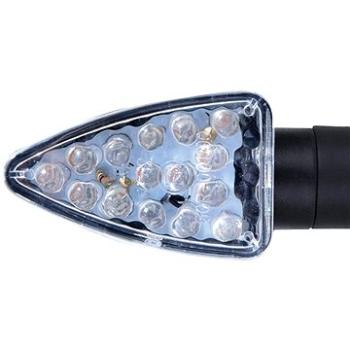 Oxford LED Arrow krátký čiré sklíčko černý plášť, pár (M010-059)