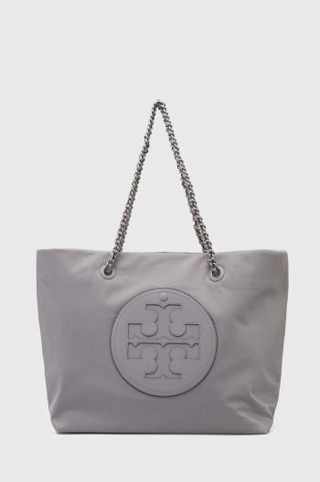 Kabelka Tory Burch Ella Chain šedá barva, 152313.029