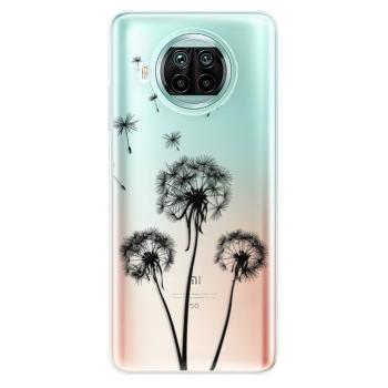 Odolné silikonové pouzdro iSaprio - Three Dandelions - black - Xiaomi Mi 10T Lite