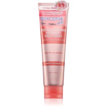 KUNDAL Protein Bonding Care No Wash Treatment bezoplachová péče pro poškozené vlasy s vůní Violet Muguet 130 ml