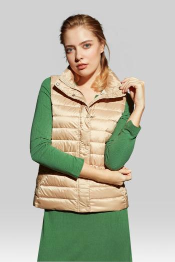 VESTA GANT LIGHT DOWN GILET DRY SAND