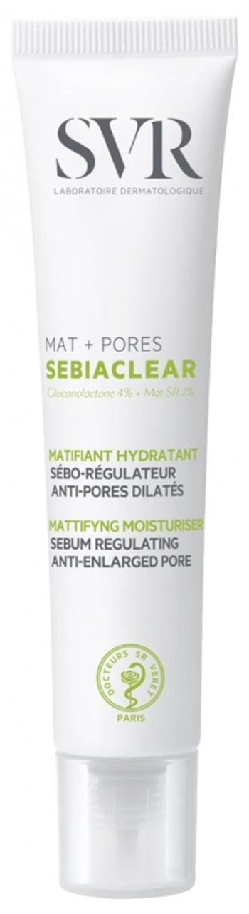 SVR Matující péče pro snížení mazu Sebiaclear Mat+Pores (Mattifying Moisturiser) 40 ml