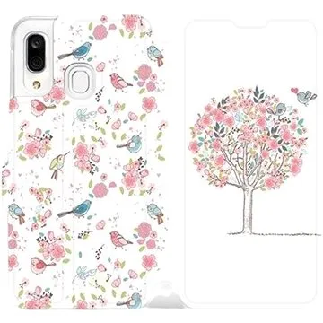 Flipové pouzdro na mobil Samsung Galaxy A40 - M120S Strom a ptáčci (5903226863402)