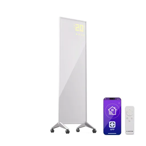 Klarstein Wonderwall Smart Bornholm, infračervený ohřívač, 30 x 100 cm, 400 W, aplikace