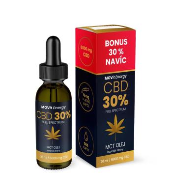 MOVit Energy CBD 30% Full Spectrum konopný olej 20 ml