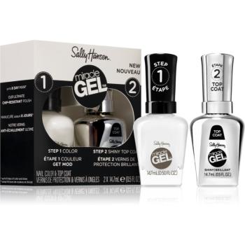 Sally Hansen Miracle Gel™ sada lak na nehty a top coat odstín 900 Get Mod