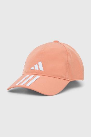 Kšiltovka adidas Performance oranžová barva, s potiskem