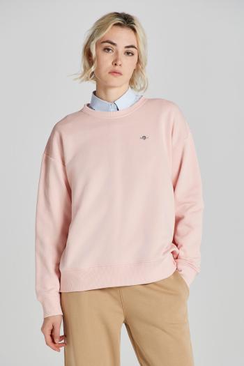 MIKINA GANT REL SHIELD C-NECK SWEAT FADED PINK