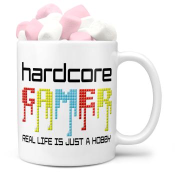 Hrnek Hardcore gamer (Náplň hrníčku: Marshmallow)