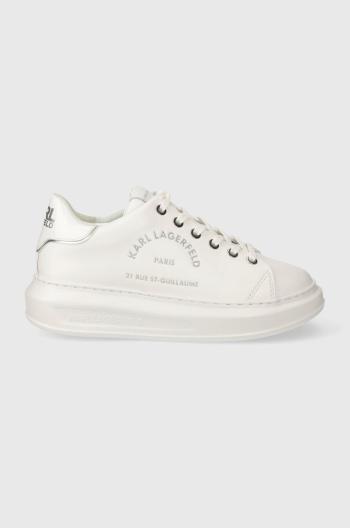 Kožené sneakers boty Karl Lagerfeld KAPRI bílá barva, KL62539F