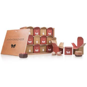 Chocolissimo - Adventní kalendář v dřevěné škatuli - pralinky bez alkoholu 288 g