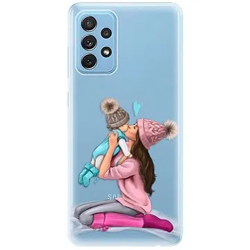 iSaprio Kissing Mom - Brunette and Boy pro Samsung Galaxy A72 (kmbruboy-TPU3-A72)