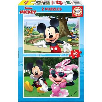 Educa Puzzle Mickey a přátelé 2x20 dílků (18884)