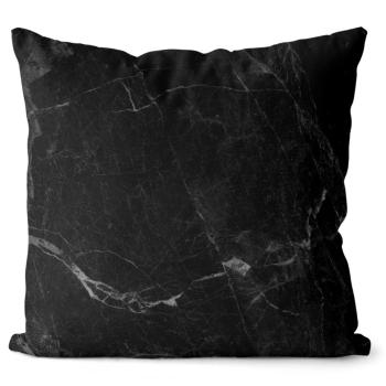 Polštář Dark black marble (Velikost: 55 x 55 cm)