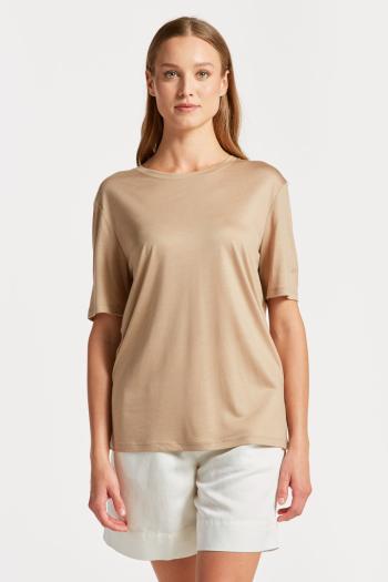 TRIČKO GANT REL DRAPED SS T-SHIRT HORN BEIGE