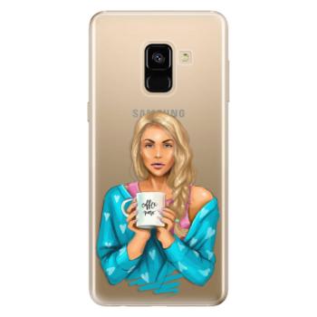 Odolné silikonové pouzdro iSaprio - Coffe Now - Blond - Samsung Galaxy A8 2018