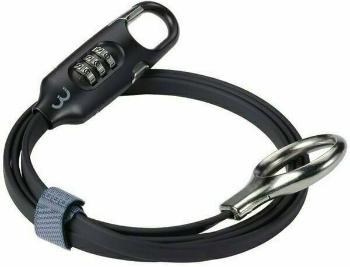BBB LoopSafe Black Ocelové lanko-Zámek
