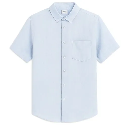 CELIO DAMARLIN Lehká pánská letní košile, světle modrá, velikost
