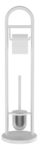 RIDDER JUNDAH stojan s držákem na toaletní papír a WC štětkou, bílá 11123101