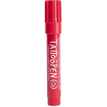 Nailmatic Tattoo Pen tetovací pero na obličej a tělo Red 1 ks