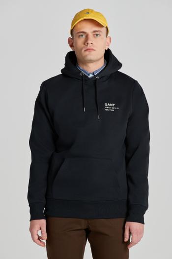 MIKINA GANT SMALL GRAPHIC HOODIE BLACK