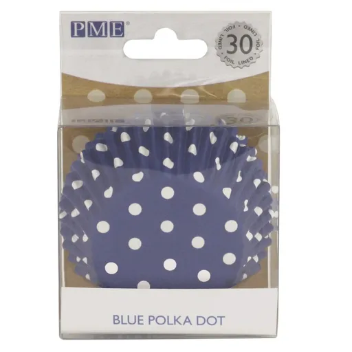 Fóliové košíčky na pečení modré s puntíky - PME