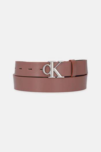 Kožený pásek Calvin Klein Jeans dámský, černá barva, K60K612289