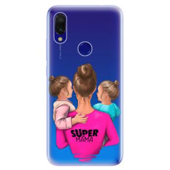 Odolné silikonové pouzdro iSaprio - Super Mama - Two Girls - Xiaomi Redmi 7