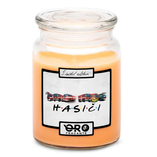 Svíčka Hasiči (Vůně svíčky: Tropické ovoce)
