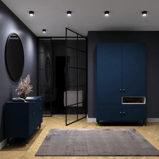 Vallum 8x8x6cm stropní 1C černý