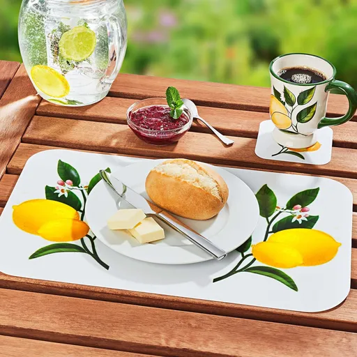 6 prostírání + 6 podtácků Citróny