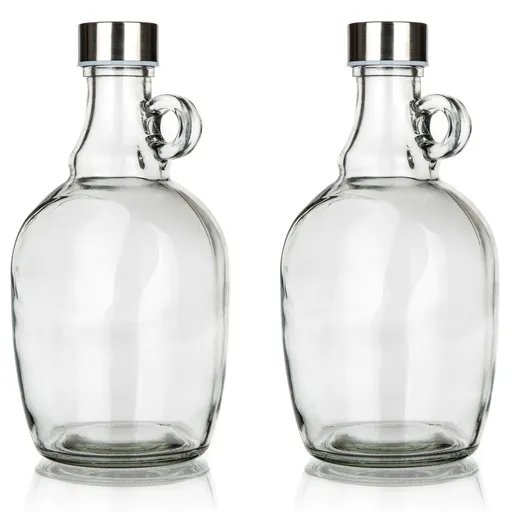 Banquet Sada skleněných demižonů s víčkem Declan 2 ks, 1,1 l