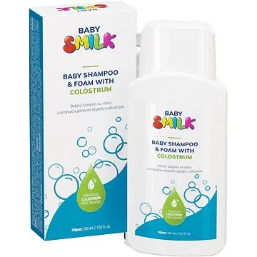 Babysmilk dětský šampon a pěna do koupele s colostrem 200 ml (8595691600292)