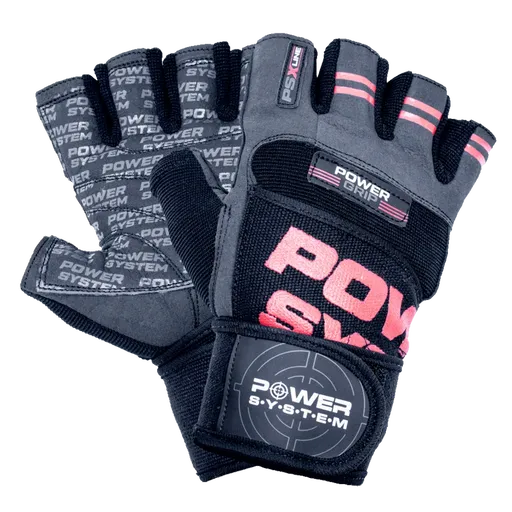 Power System Rukavice Power Grip PS 2800 červené - M