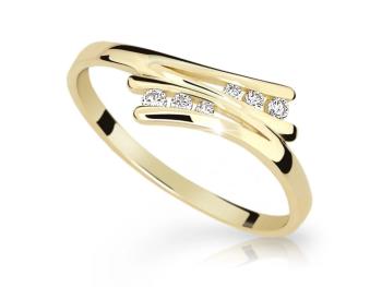 Cutie Diamonds Slušivý prsten ze žlutého zlata s diamanty DZ6711-1950-10-X-1 54 mm