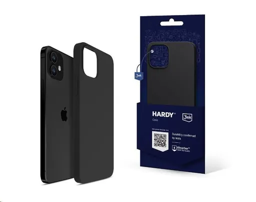 3mk ochranný kryt HARDY Silicone MagCase pro Apple iPhone 12, Graphite