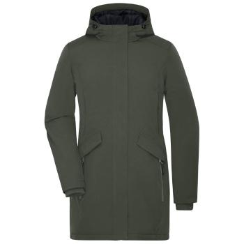 James & Nicholson Elegantní dámská zimní parka JN1175 - Olivově zelená | XL