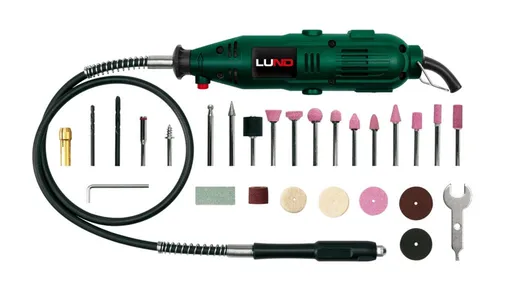 Bruska mini 230 x 60 x 50 mm, 135 W + příslušenství