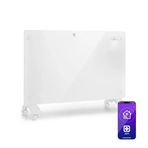 Klarstein Bansin Crystal Smart, konvektor, 1500 W, 5 - 50 °C, ovládání pomocí aplikace