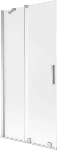 MEXEN/S Velar dvoukřídlá posuvná vanová zástěna 90 x 150, dekor, chrom 896-090-000-31-01