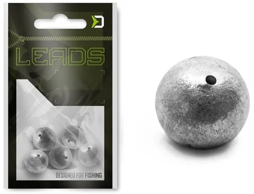 Delphin průběžné olovo leads kulička s otvorem - 8 g 10 ks