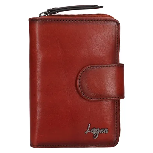Dámská kožená peněženka Lagen Berid - koňak