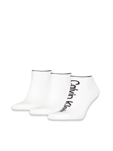 Calvin Klein pánské bílé ponožky 3pack 701218724 ONE SIZE