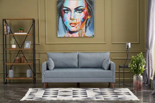 Dvoumístná pohovka Bella Soft İkili Koltuk - Blue