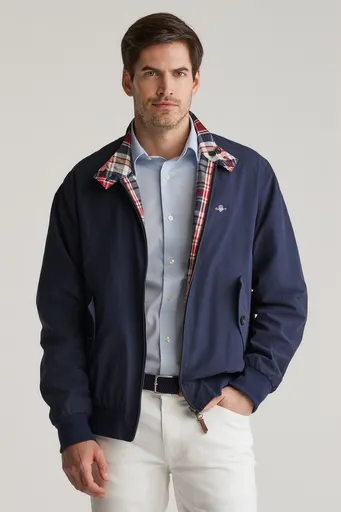 BUNDA GANT REVERSIBLE HARRINGTON JACKET CLASSIC BLUE