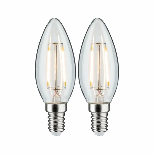 PAULMANN LED svíčka Filament E14 230V 2x250lm 2x2,7W 2700K čirá